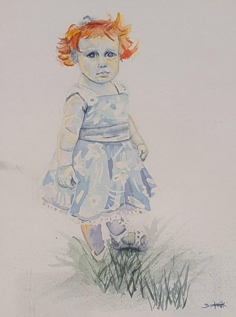 watercolor of Pixel, 2011